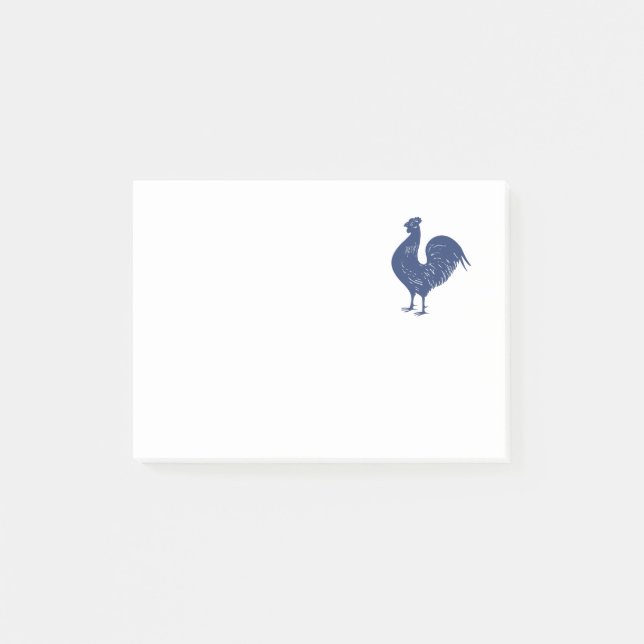 Post-it® Rooster pourpre vintage (Devant)