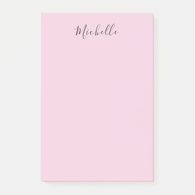 Post-it® Rose Clair Professionnel Écriture Manuscrite Class (Devant)