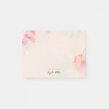 Rose Gênant Floral Abstrait Art Nom Personnalisé