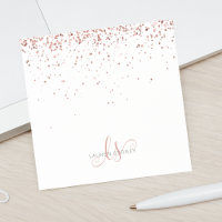 Rose Gold Blush Pink Parties scintillant Glam Nom