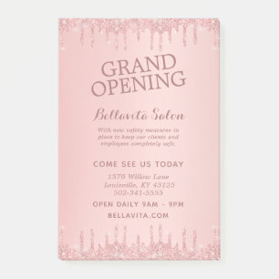 Post-it® Rose Gold Parties scintillant Drives Grand Salon d