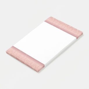 Post-it® Rose Gold Parties scintillant encadré Notes collan