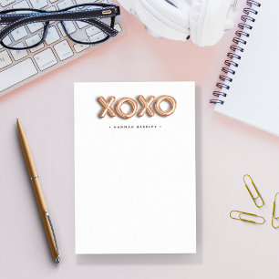 Post-it® Rose Gold XOXO   Personnalisé