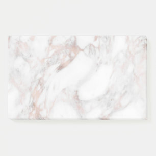 Post-it® Rose Marbre tendance Modèle élégant Arrière - 