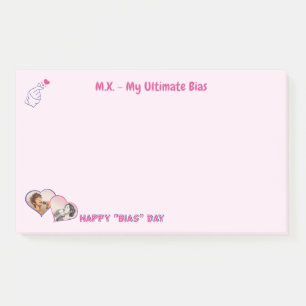 Post-it® Rose mignon minimaliste Kdrama Kpop 2 photos fémin