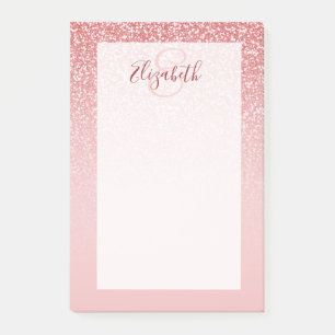 Post-it® Rose Parties scintillant or Blush Ombre personnali