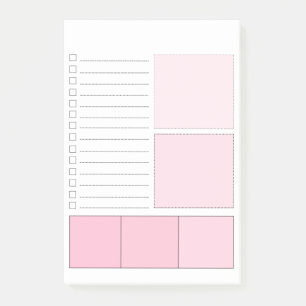 Post-it® Rose pour faire des notes de Courrier-it® de list