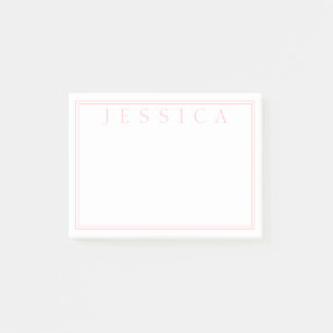 Post-it® Rose Rose clair   Votre nom