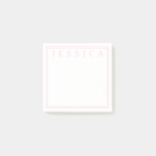 Post-it® Rose Rose clair   Votre nom