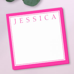 Post-it® Rose vif chaud Votre Nom