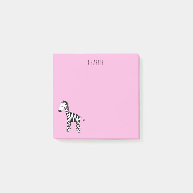 Post-it® rose zèbre (Devant)