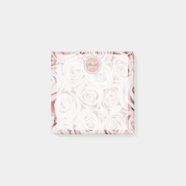 Post-it® Roses rose vif moderne personnalisées