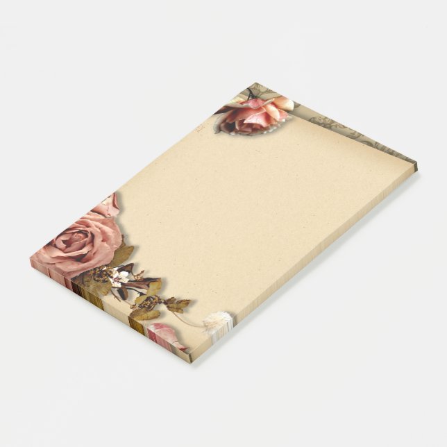 Post-it® Roses vintages (Incliné)