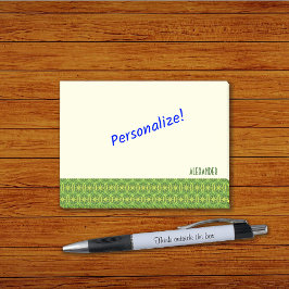Post-it® Roues motif ressort couleurs texte personnalisé