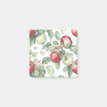 Rouge vert pomme Motif Aquarelle Russe