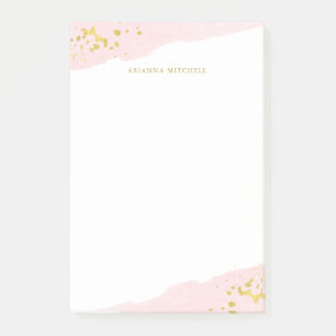 Post-it® Rougissent l'aquarelle et l'or Romance de