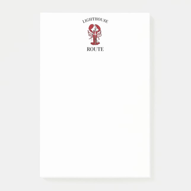 Post-it® Route phare Homard Trident Nouvelle-Écosse 902 (Devant)