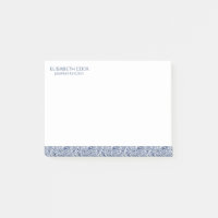 Royal Blue and White Paisley Motif