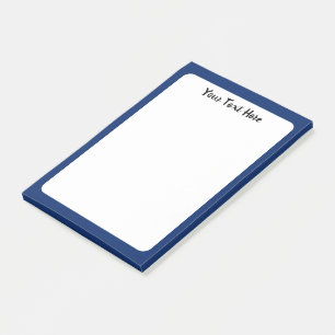 Post-it® Royal Blue Solid Color personnalisé