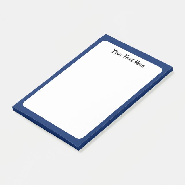 Post-it® Royal Blue Solid Color personnalisé (Incliné)