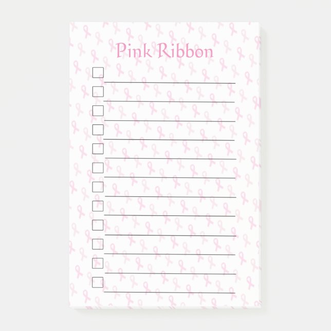 Post-it® Ruban rose (Devant)