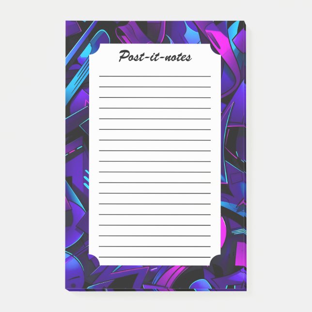 Post-it® Rue Graffiti Abstraite (Devant)