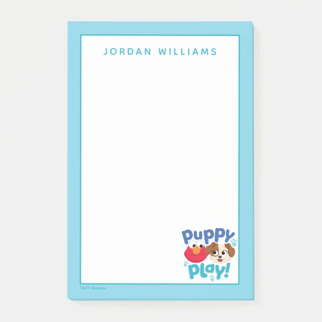Post-it® Rue Sésame | Puppy Play Elmo & Tango (Devant)