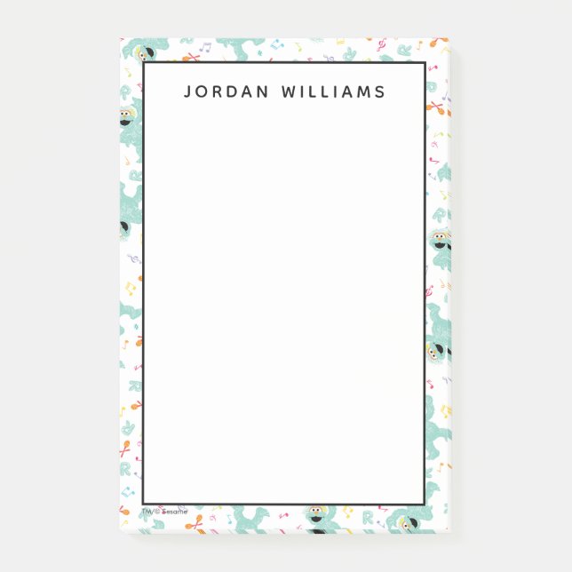 Post-it® Rue Sésame | Rosita Music Scribble Motif (Devant)