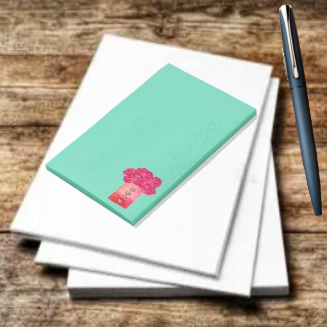 Post-it® Sac Rose-II (You can write such charming notes, in this Bag Of Roses Post-It Notes design!)