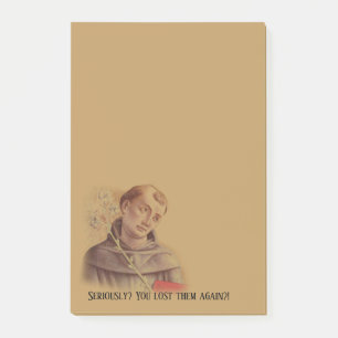 Post-it® Saint Anthony humoristique de Padoue