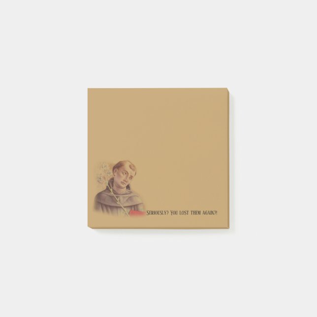 Post-it® Saint Anthony humoristique de Padoue (Devant)