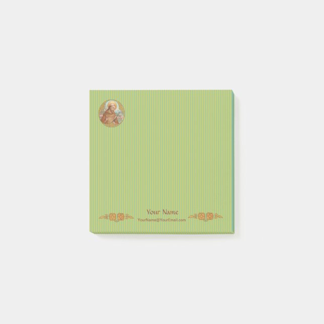 Post-it® Saint François d'Assise (BK 002) 3"x3" (Devant)