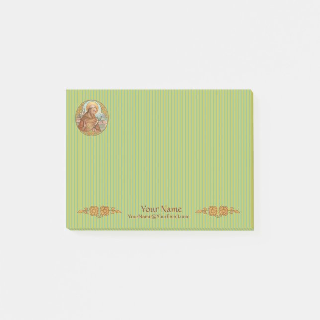 Post-it® Saint François d'Assise (BK 002) 4"x3" (Devant)