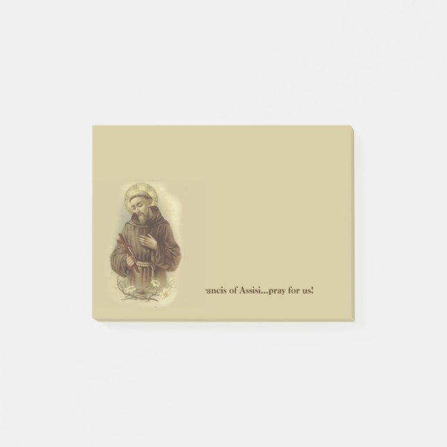 Post-it® Saint François d'Assise Patron Saint des Animaux (Devant)