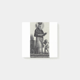 Post-it® Saint Patrick Apôtre d'Irlande Art monochrome