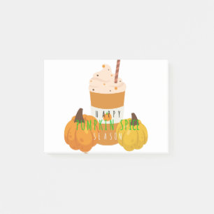 Post-it® saison d'épices citrouille heureuse