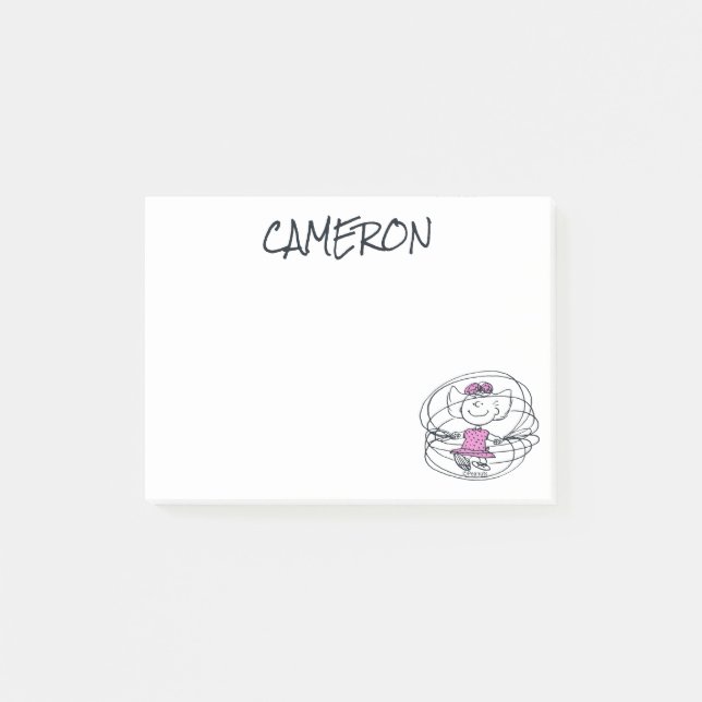 Post-it® Sally Jouant à la corde de saut (Devant)