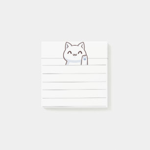 Post-it® Salut chat mignon simple