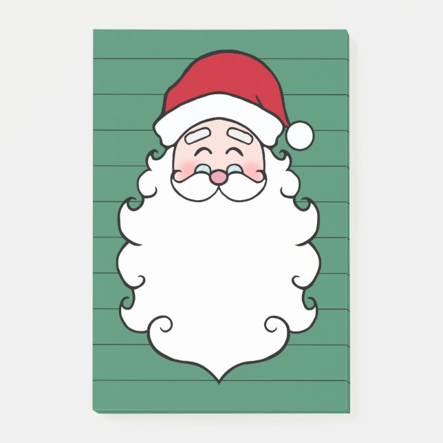 Post-it® Santa Claus Christmas Post It Notes Cadeau (Devant)