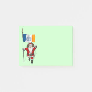 Post-it® Santa Claus With Ensign Of New York