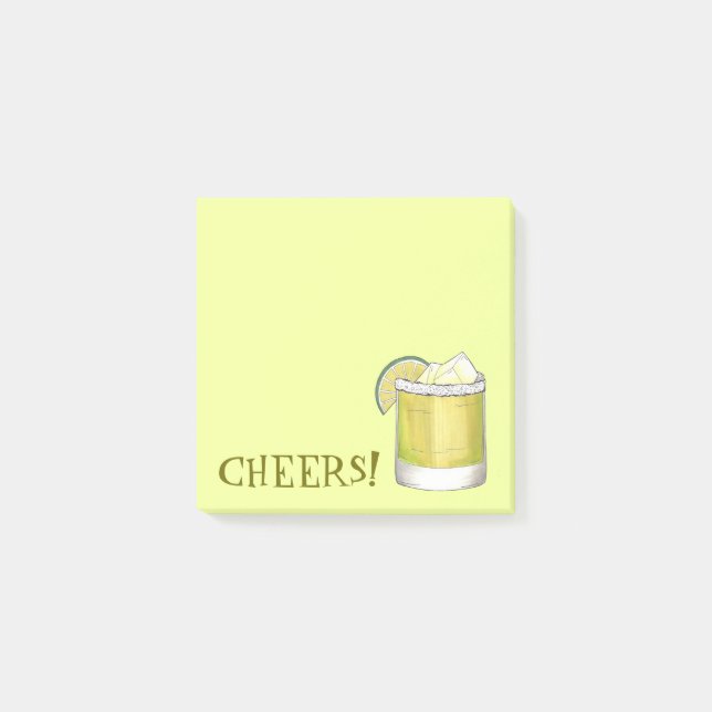 Post-it® Santé! Célébration Margarita Cocktail Lime Green (Devant)