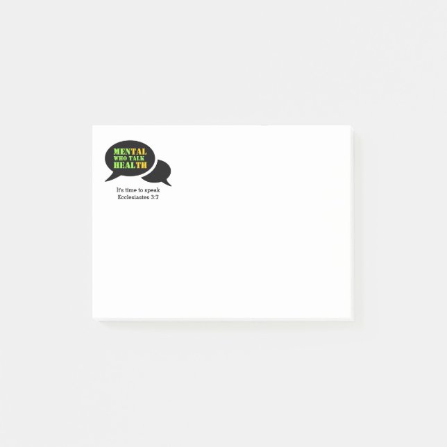 Post-it® Santé mentale | HOMMES QUI PARLENT GUÉRIR 4x3 (Devant)