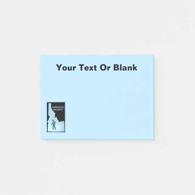Post-it® Sasquatch Security - Idaho (Devant)