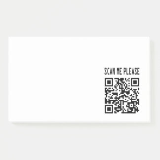 Post-it® Scan Me Please QR Code - Smile, It's Free
