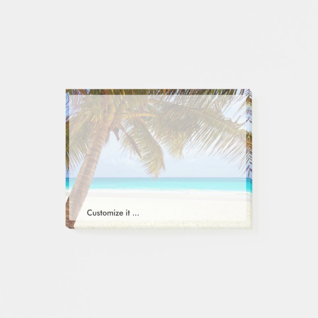 Post-it® Scène de refroidissement tropicale de plage (Devant)