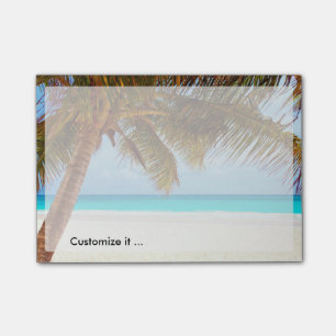 Post-it® Scène de refroidissement tropicale de plage