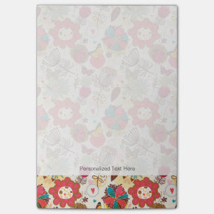 Post-it® Schéma floral de style rétro 4