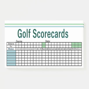 Post-it® Scorecards Golf