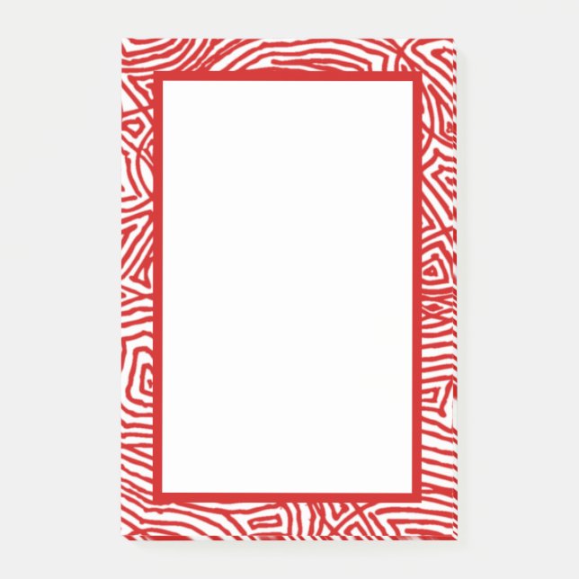 Post-it® Scribbleempreintes Bordure rouge (Devant)