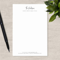 Script moderne minimaliste Nom de famille personna